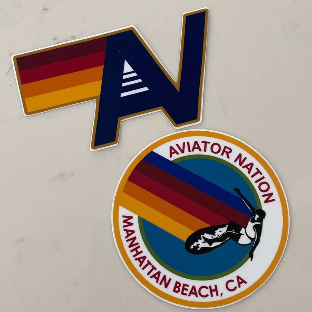Aviator Nation cool sticker set